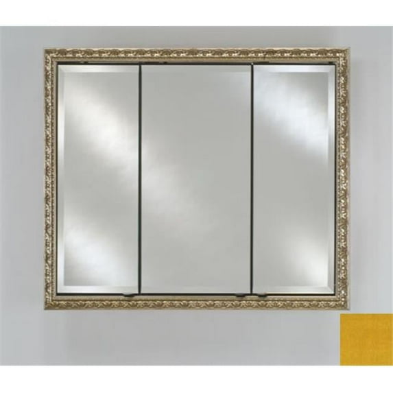 Afina Corporation TD4430RCOLYL 44 in.x 30 in.Recessed Triple Door Cabinet - Colorgrain Yellow
