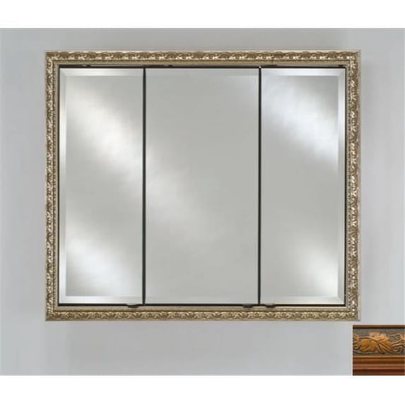 Afina Corporation TD4430RPALHO 44 in.x 30 in.Recessed Triple Door Cabinet - Parliament Honey