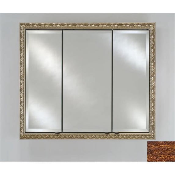 Afina Corporation TD4430RTRICO 44 in.x 30 in.Recessed Triple Door Cabinet - Tribeca Hammered Copper
