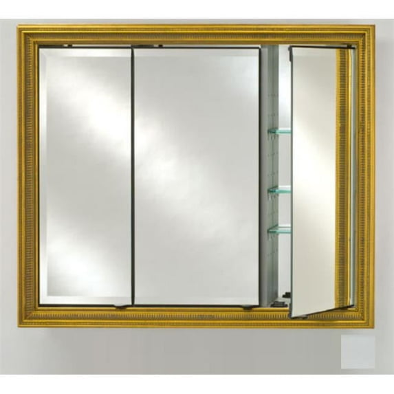 Afina Corporation TD4736RSOHWT 47x36 Recessed Triple Door Cabinet - Soho Satin White