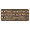 thumbnail image 1 of Afirca Kitchen Mat, Horizontal Stripes with Leopard Skin Pattern Indigenous Culture Inspiration, Plush Decorative Kitchen Mat with Non Slip Backing, 47" X 19", Brown Pale Brown, by Ambesonne, 1 of 1
