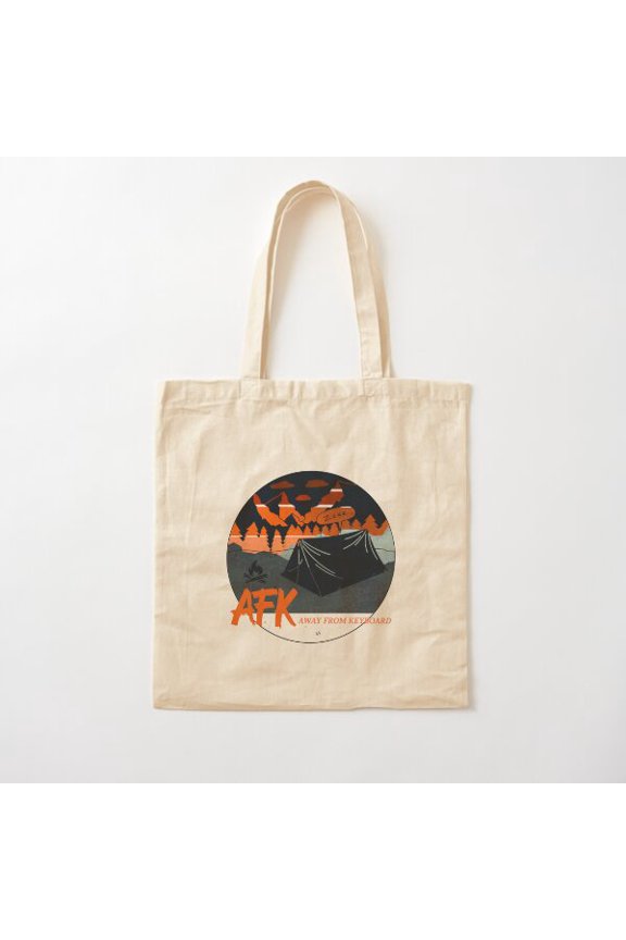 Afk, Away From Keyboard Canvas Tote Bags, Reusable Shopping Bag
