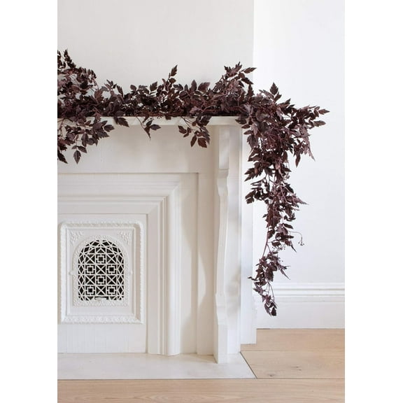 Afloral Plum Cimicifuga Seeded Garland - 6' Dining Table Garden Fireplace Festival Decorations
