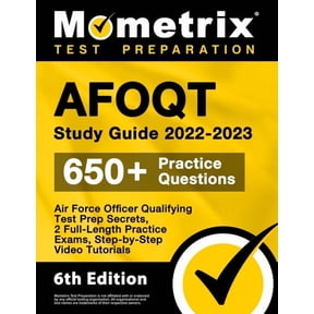 Afoqt Study Guide 2022-2023 - Air Force Officer Qualifying Test Prep Secrets, 2 Full-Length Practice Exams, Step-By-Step, (Paperback)