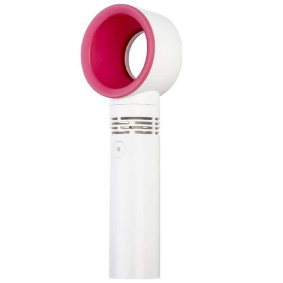 Afoxsos 1.70 in. 3-Speed Personal Bladeless Fan – Portable Handheld USB Mini Fan, Quiet Operation with 3 Adjustable Gears, White Finish