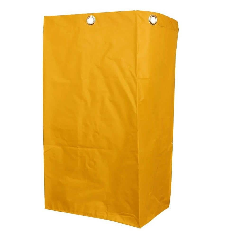 Afoxsos Waterproof Janitorial Cleaning Cart Storage Bag in Yellow – 16 in. x 11 in. x 27 in.