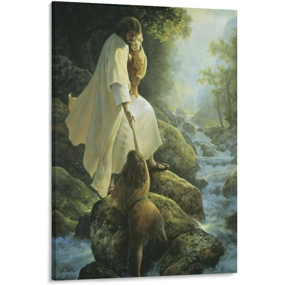 Not Afraid by Greg Olsen Painter Wall Art Poster Art Poster Canvas Painting Decor Wall Print Photo Gifts Home Modern Decorative Posters Picture Frame 20x24inch(50x60cm)
