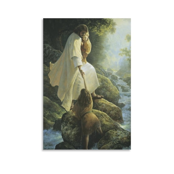 Not Afraid by Greg Olsen Painter Wall Art Poster Home Decor Poster Wall Art Hanging Picture Print Bedroom Decorative Painting Posters Room Aesthetic 12x18inch(30x45cm)