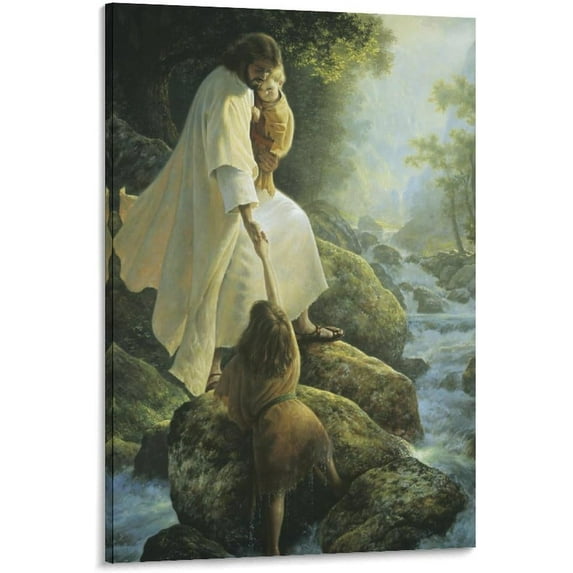 Not Afraid by Greg Olsen Painter Wall Art Poster Room Aesthetic Poster Print Art Wall Painting Canvas Posters Gifts Modern Picture Frame 20x30inch(50x75cm)