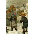 thumbnail image 1 of Afraid Of The Snowman Poster Print By Mary Evans Picture Librarypeter & Dawn Cope Collection, 1 of 3