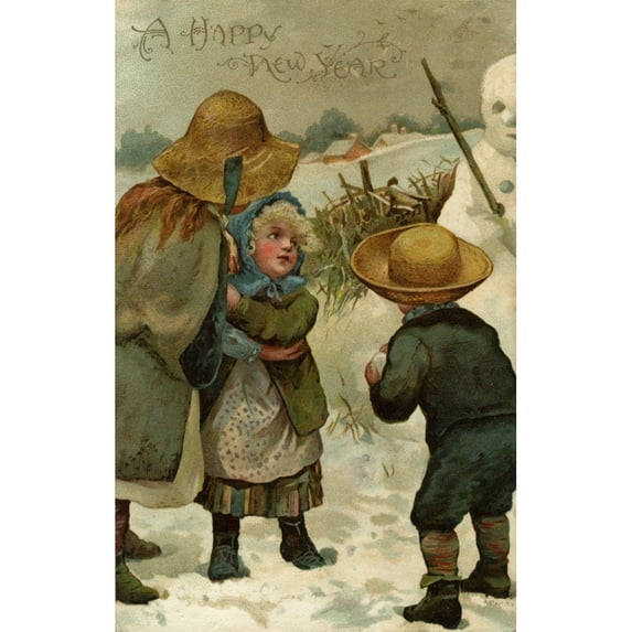 Afraid Of The Snowman Poster Print By Mary Evans Picture Librarypeter & Dawn Cope Collection
