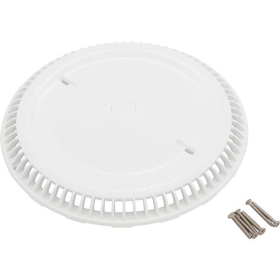 Afras 10064AW 11-1/8" dia White Main Drain Grate with Screws