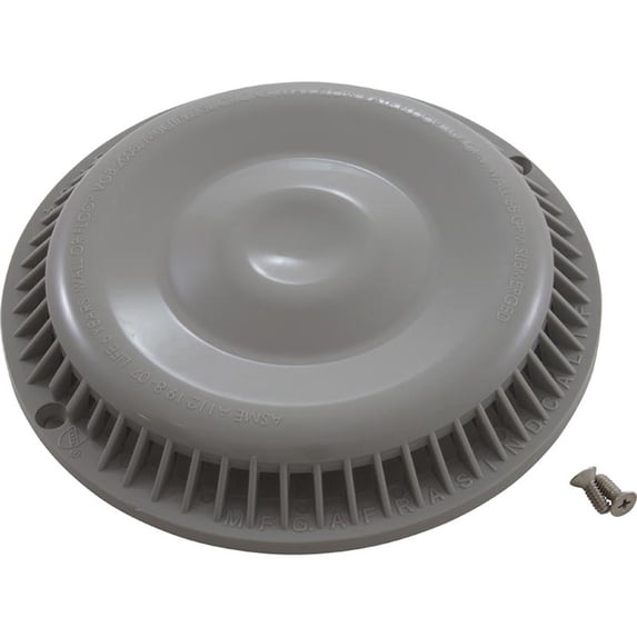 Afras 11064LTGY Light Gray Anti Vortex Main Drain Grate with 2 Screws