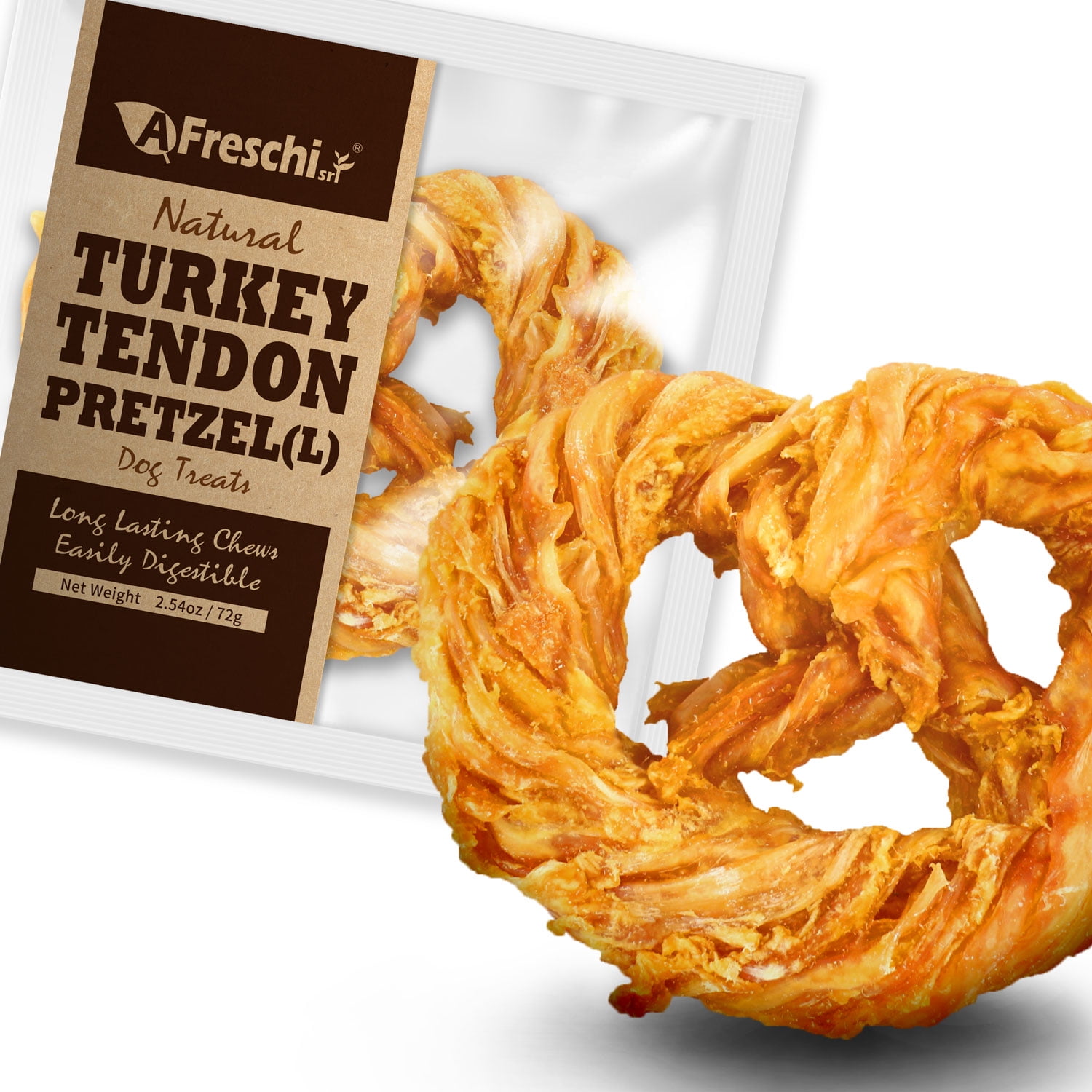 Afreschi Turkey Tendon for Dogs, Dog Treats for Signature Series, All