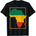 thumbnail image 1 of Africa African Map Vintage T-ShirtMen and women, Black T-shirt, size: Extra large S-4XL, 1 of 4
