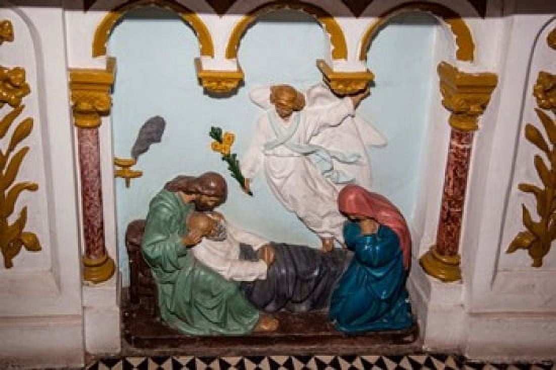 Africa Angola Luanda Church of Our Lady of the Remedies Canvas Art - Alida Latham DanitaDelimont (38 x 25)