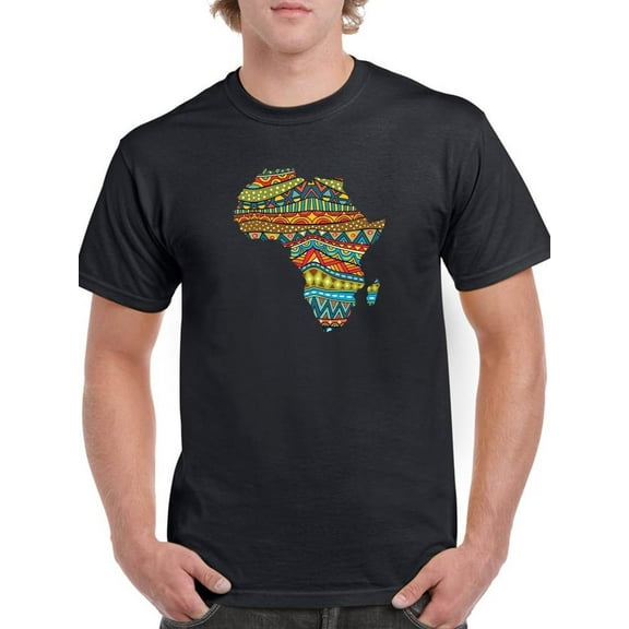 Africa Country Map T-Shirt Men -SPIdeals Designs, Male Small