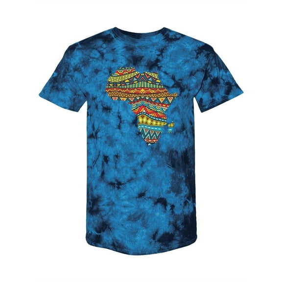Africa Country Map Tie Dye Crystal Men -SPIdeals Designs, Male Medium