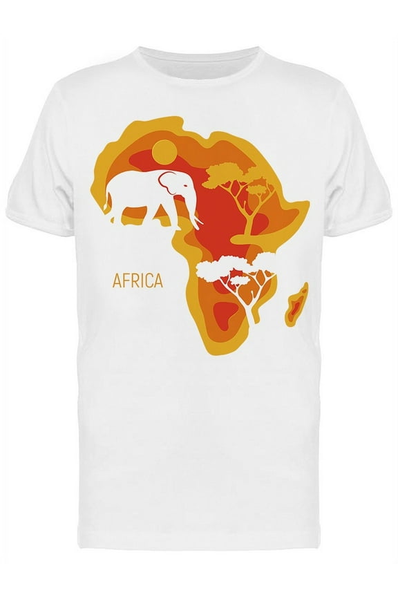 Africa. Decorative Elephant T-Shirt Men -Image by Shutterstock, Male Small
