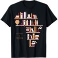 thumbnail image 1 of Africa Education Is Freedom Library Book Women T-Shirt Black 3X-Large, 1 of 3