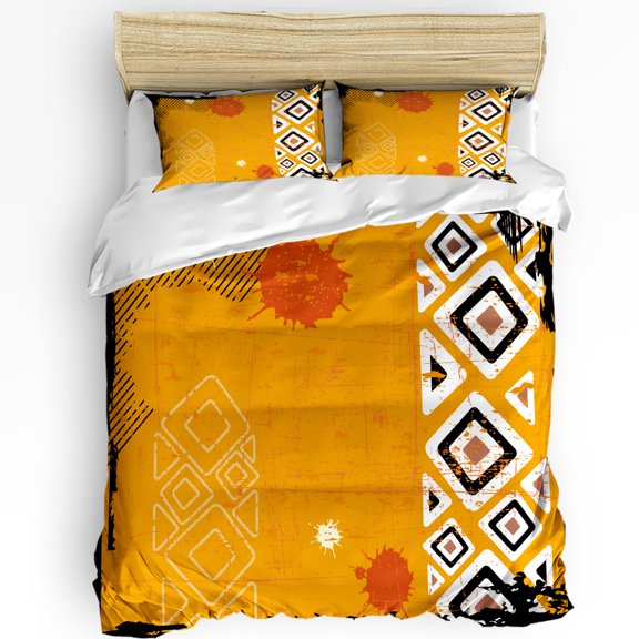 Africa Emblem Ethnic Bedding Set Boys Duvet Cover Pillowcase Kids Adult Quilt Cover Double Bed Set