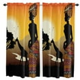 thumbnail image 1 of Africa Emblem Ethnic Curtains For Living Room Bedroom Window Treatment Home ration Drapes Kitchen Curtain, 1 of 5