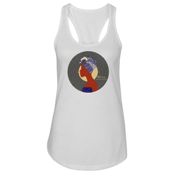 Africa Fashion And Style Racerback Tank Women -SPIdeals Designs, Female Small