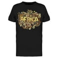 thumbnail image 1 of Africa Hand Lettering Graphic T-Shirt Men -Image by Shutterstock, Male x-Large, 1 of 4