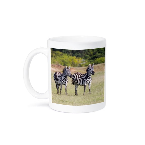 3drose, Africa, Kenya, Masai Mara. Plains Zebra, Equus Quagga., 15oz Mug