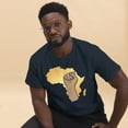thumbnail image 1 of Africa Map Black History Month Juneteenth African American Graphic classic tee (Navy, 2XL), 1 of 2
