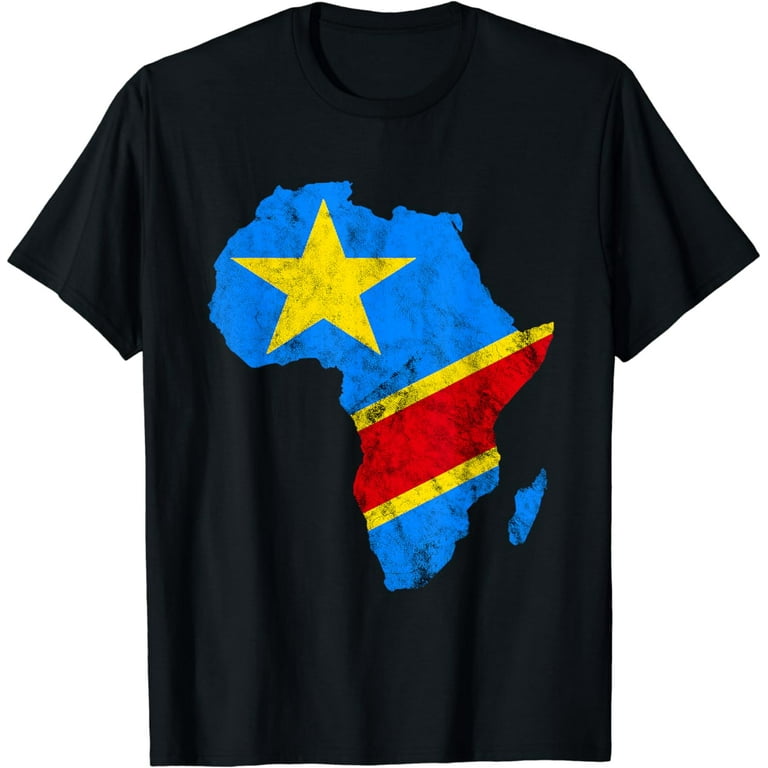 Democratic Republic Of Congo Flag T Shirt Distressed Vintage Democratic Republic Of Congo Flag T Shirt Distressed Vintage