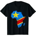 thumbnail image 1 of Africa Map Congolese Flag Democratic Republic Of Congo T-Shirt, 1 of 3