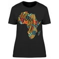 thumbnail image 1 of Africa Map Pattern T-Shirt Women -Image by Shutterstock, Female Small, 1 of 4