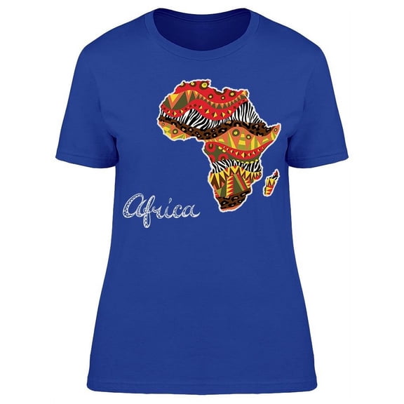 Africa Ornate Continent T-Shirt Women -Image by Shutterstock, Female 3X-Large