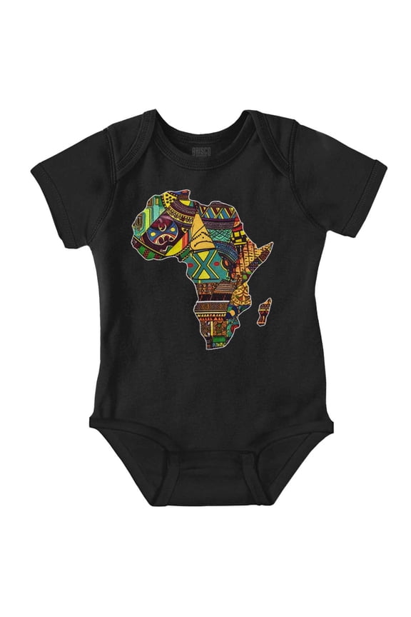 Africa Outline Tribal Patterns Romper Boys or Girls Infant Baby Brisco Brands NB
