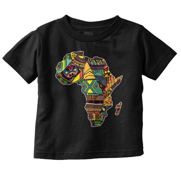 Africa Outline Tribal Patterns Toddler Boy Girl T Shirt Infant Toddler Brisco Brands 6M