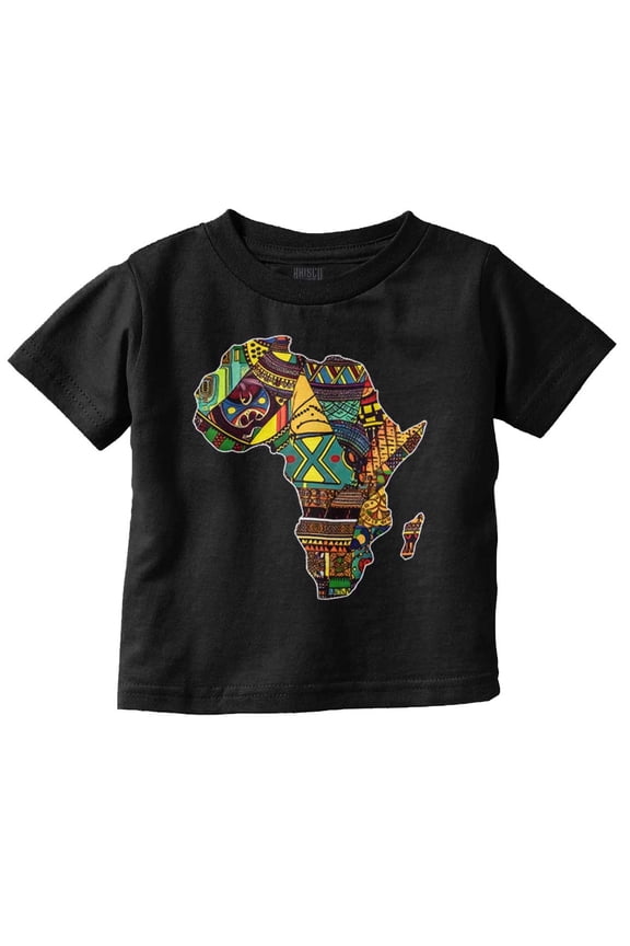 Africa Outline Tribal Patterns Toddler Boy Girl T Shirt Infant Toddler Brisco Brands 6M