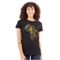 thumbnail image 1 of Africa Outline Tribal Patterns Womens Slim Fit Graphic Tee Brisco Brands S, 1 of 3