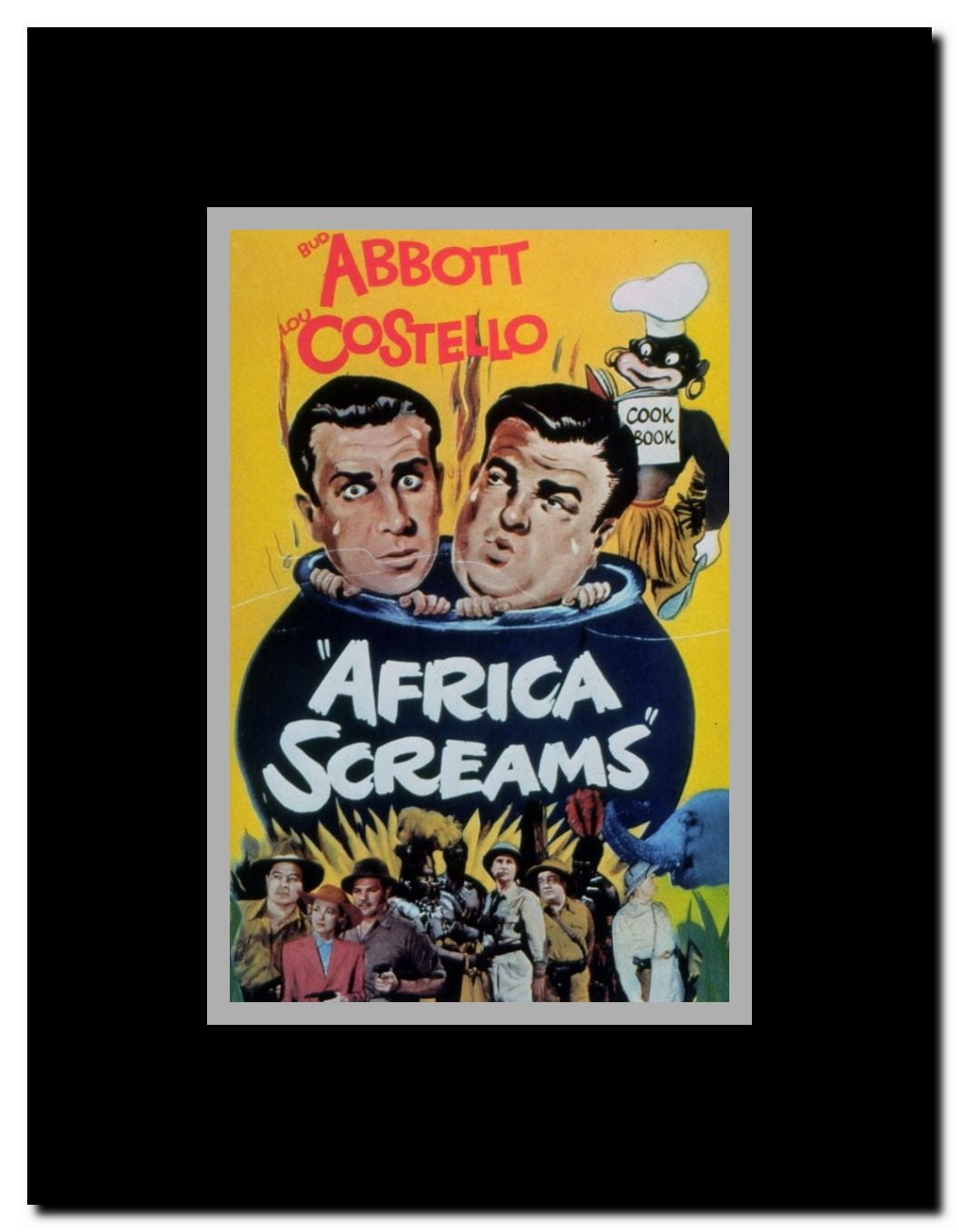Africa Screams Framed Movie Poster