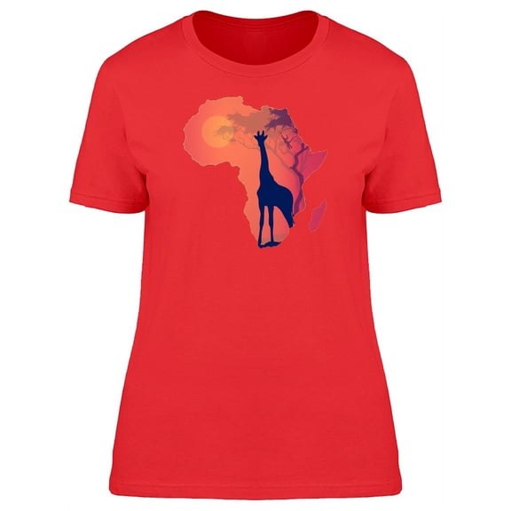 Africa Silhouette T-Shirt Women -Image by Shutterstock, Female x-Large