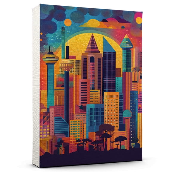 Africa Travel Canvas, Africa Canvas Print vintage, Colorful Africa Decor City Road, Africa Pictures Wall Art - 102AZ10