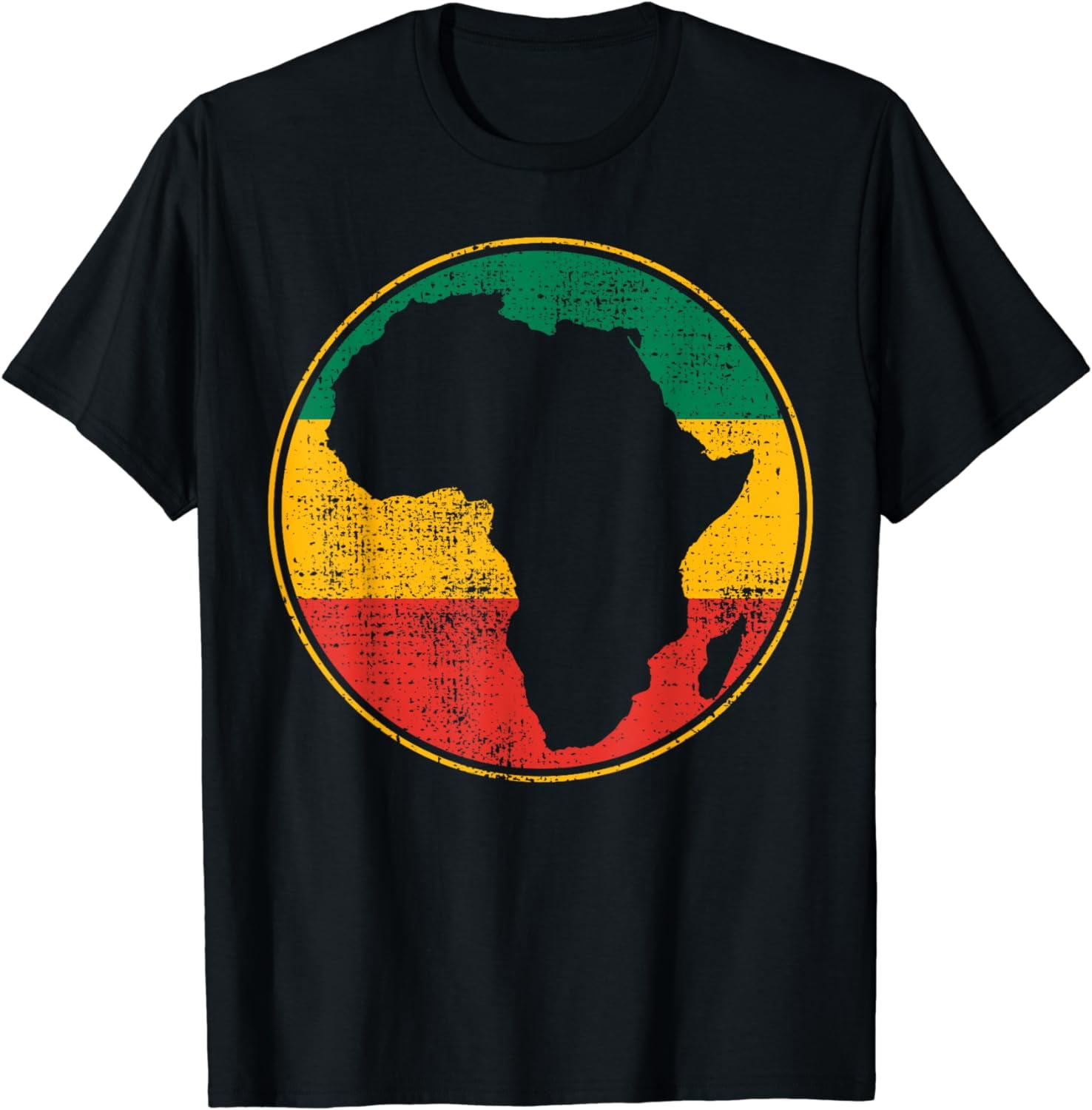 Africa Vintage Retro Map Tanzania Namibia Kenya T-Shirt