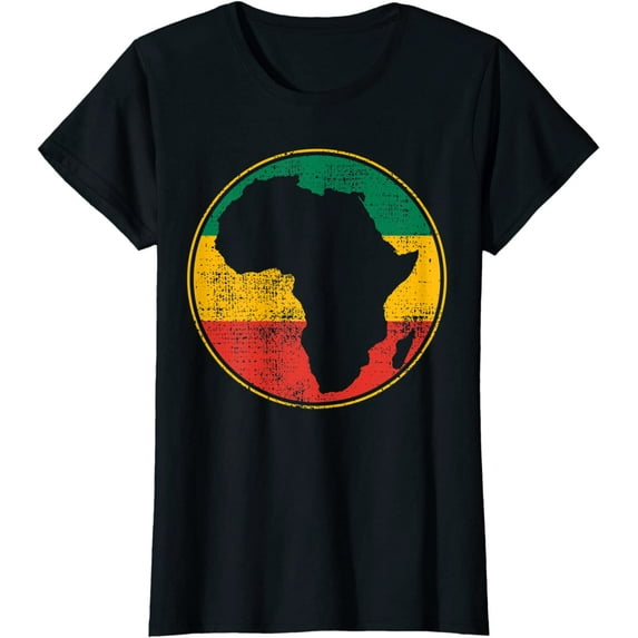 Africa Vintage Retro Map Tanzania Namibia Kenya T-Shirt