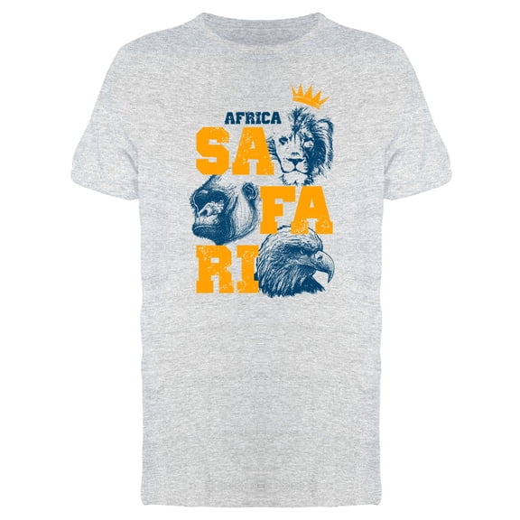 Africa Wild Lion Eagle Gorilla Tee Men's -Image by Shutterstock
