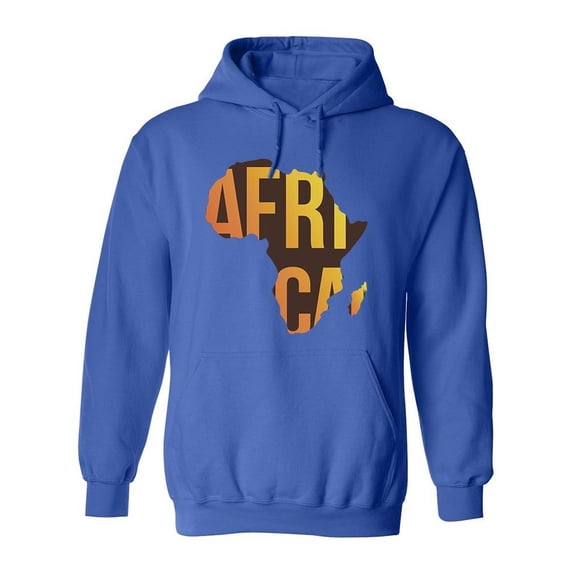 Africa Yellow Lettered Quote Hoodie Men -Image by Shutterstock, Male Small