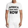 thumbnail image 1 of Africa Your Time Is Now WHITE/BLACK Graphic Tee, US X-Small, 1 of 3