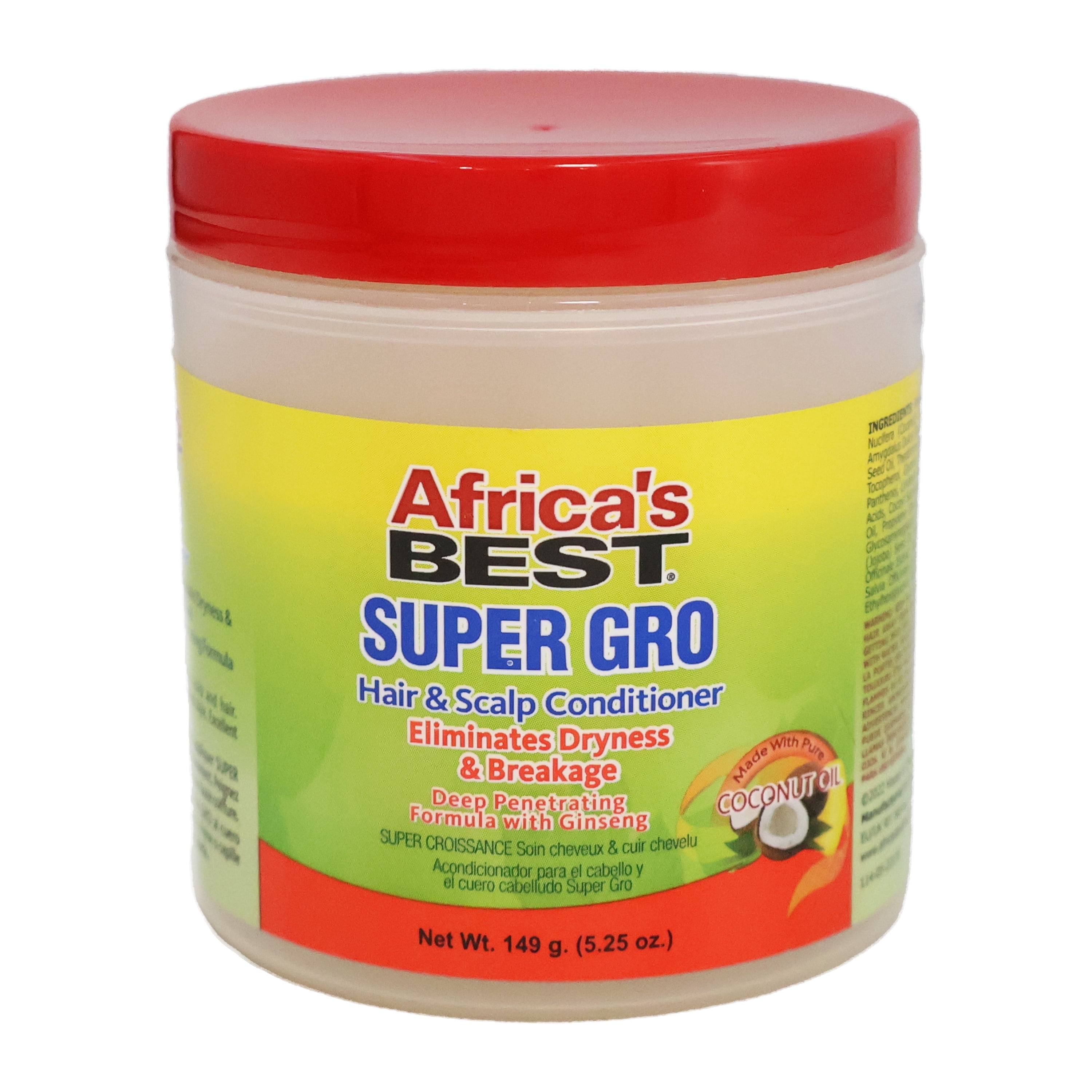 Africa's Best Hair And Scalp Conditioner Super Gro, 5.25 Oz., Pack of 3