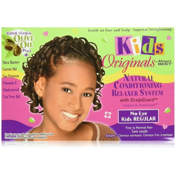 Africa's Best Kids Originals, Natural Conditioning Relaxer System with Scalp Guard 1 Ea (Pack of 2)