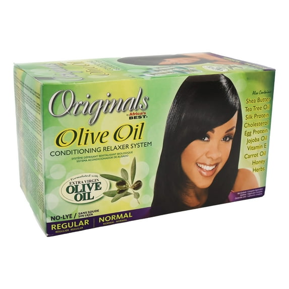 Africa's Best Organic Olive Oil Relaxer No Lye, Pack of 2