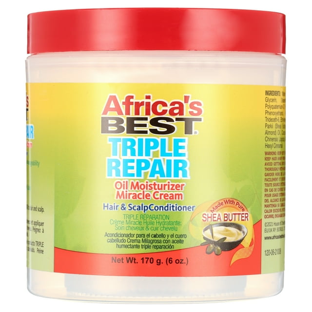 Africa's Best Triple Repair Oil Moisturizer Miracle Cream Hair & Scalp